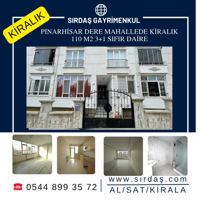 KİRALIK SIFIR 3+1 DAİRE KAPALI OTOPARKLI - PINARHİSAR