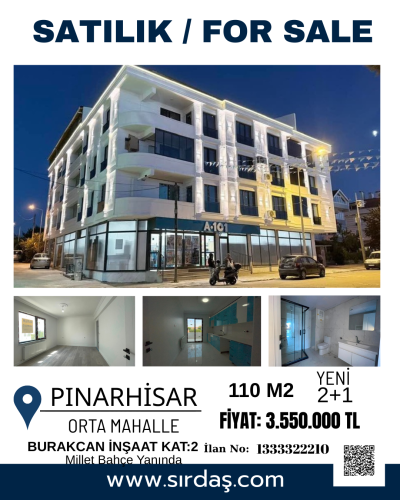 MİLLETBAHÇE YANI ARAKAT DAİRE GENİŞ BALKONLU ŞIK AYDINLATMALI