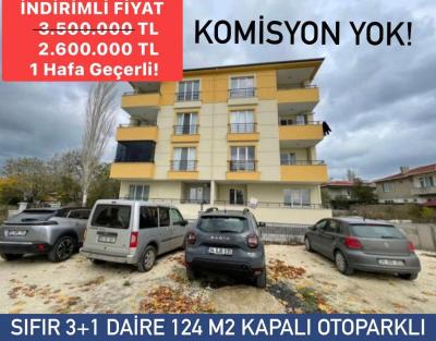 SATILIK SIFIR FIRSAT DAİRE 124 M2 3+1 KAPALI BALKONLU FİYAT 1 HAFTA GEÇERLİ KOMİSYON YOK İLK GELEN ALIR!